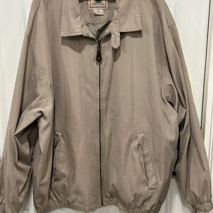 Vintage Jacket Northwest Territory Men 2XL Beige Zip Collared Softshell Lined